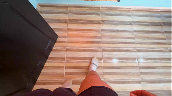 My horny stepbrother masturbates while he spies on me and fucks me with his big cock until he makes me creampie!